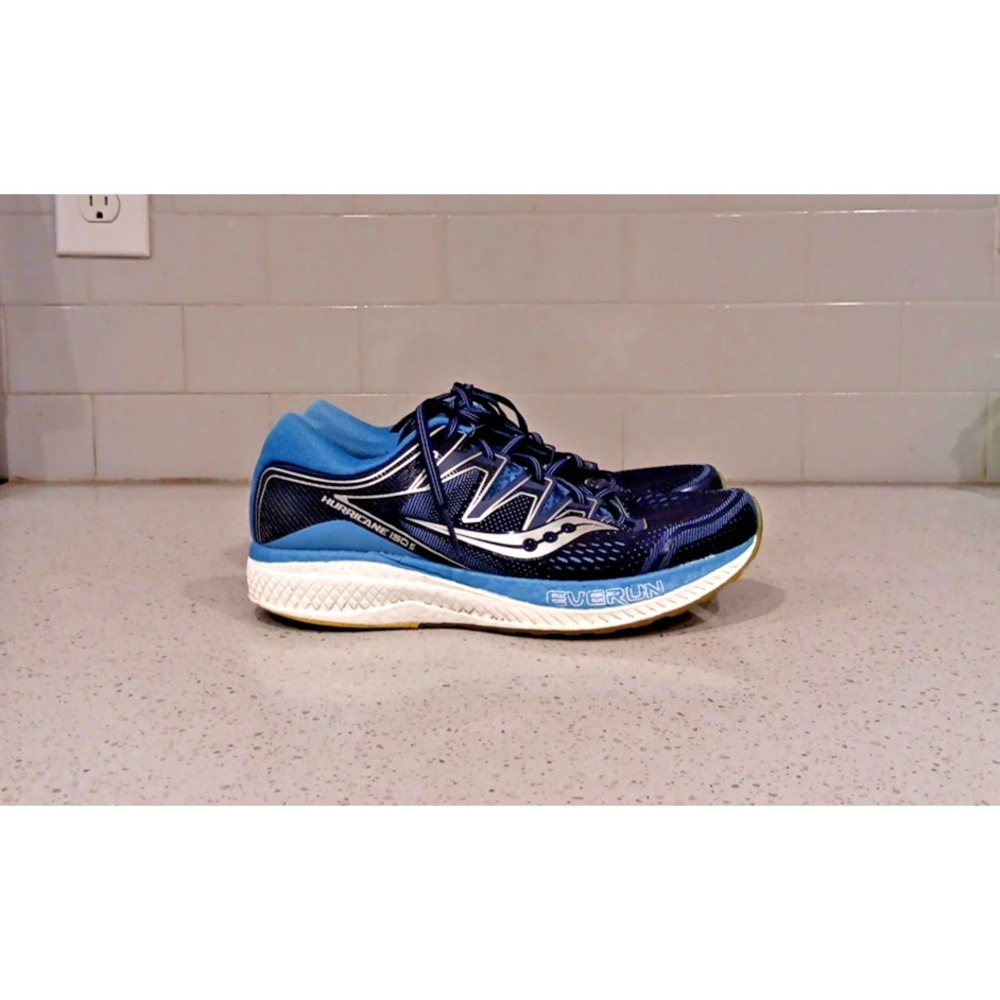 Saucony Womens Hurricane ISO 5 S10460-1 Blue Running Shoes Sneakers Size 9.5 - Picture 2 of 10